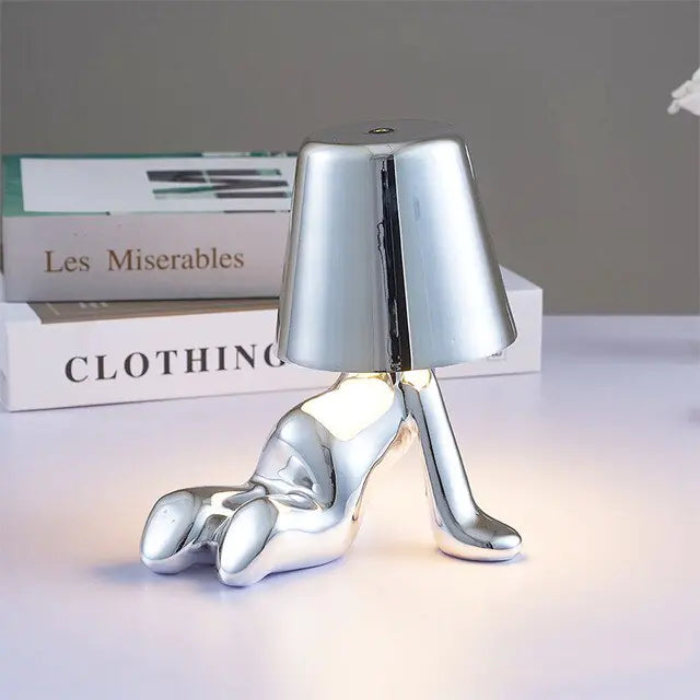 Precious Metal Person Lamp