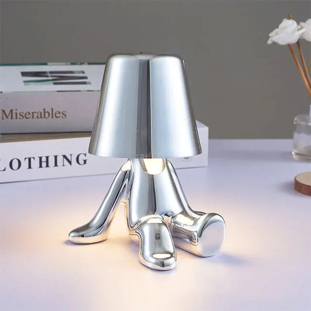 Precious Metal Person Lamp