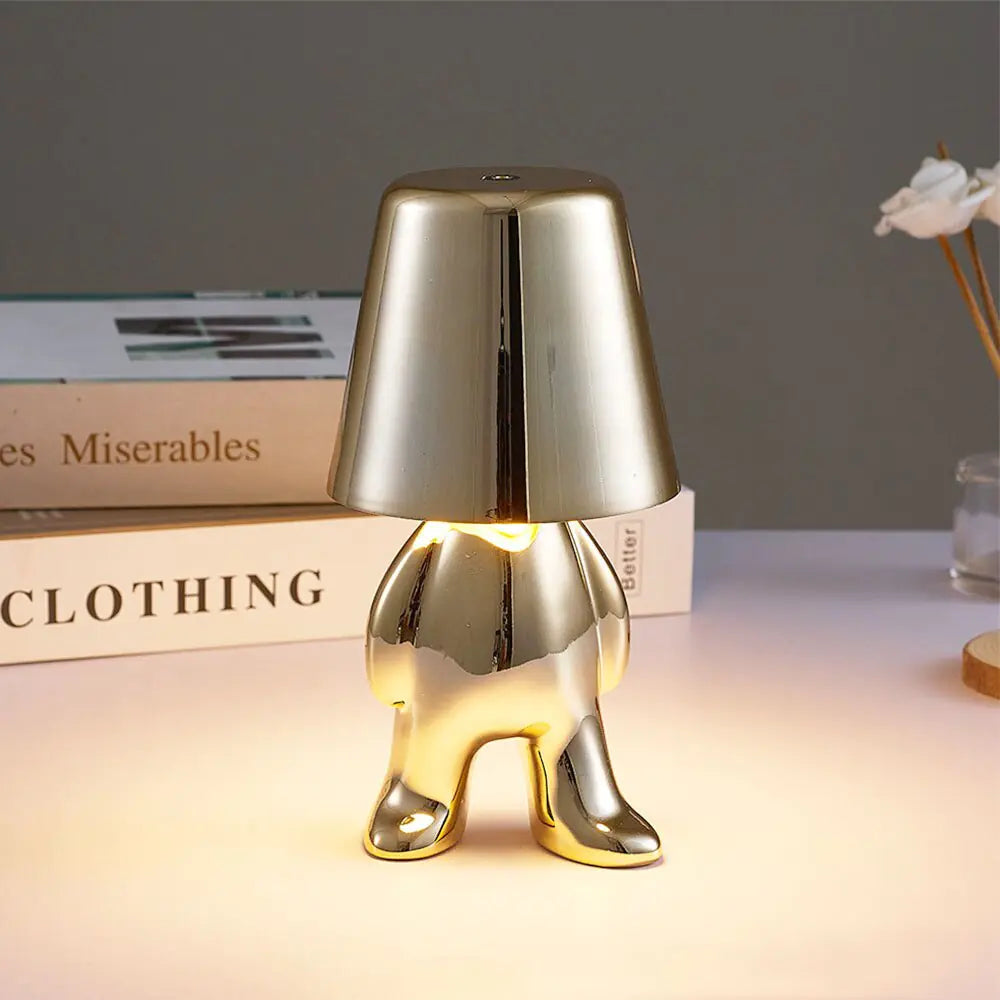 Precious Metal Person Lamp