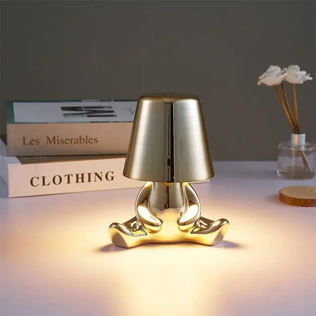 Precious Metal Person Lamp