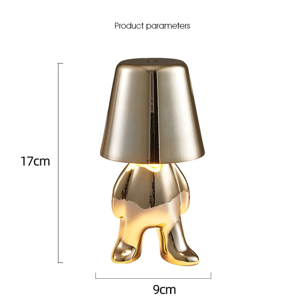 Precious Metal Person Lamp