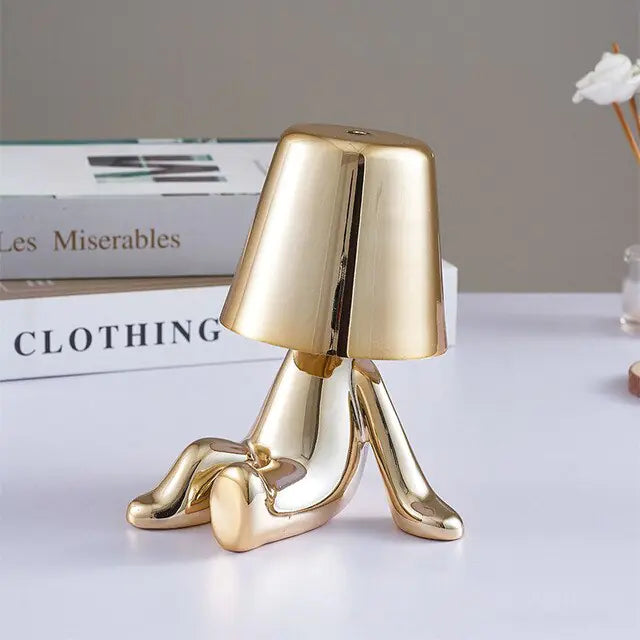 Precious Metal Person Lamp